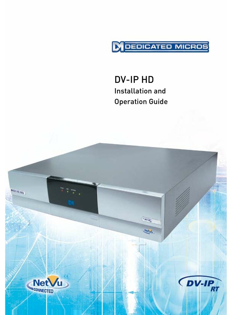 Dedicated Micros DV-IP HD Operating instructions Dedicated Micros DV-IP HD Operating instructions
