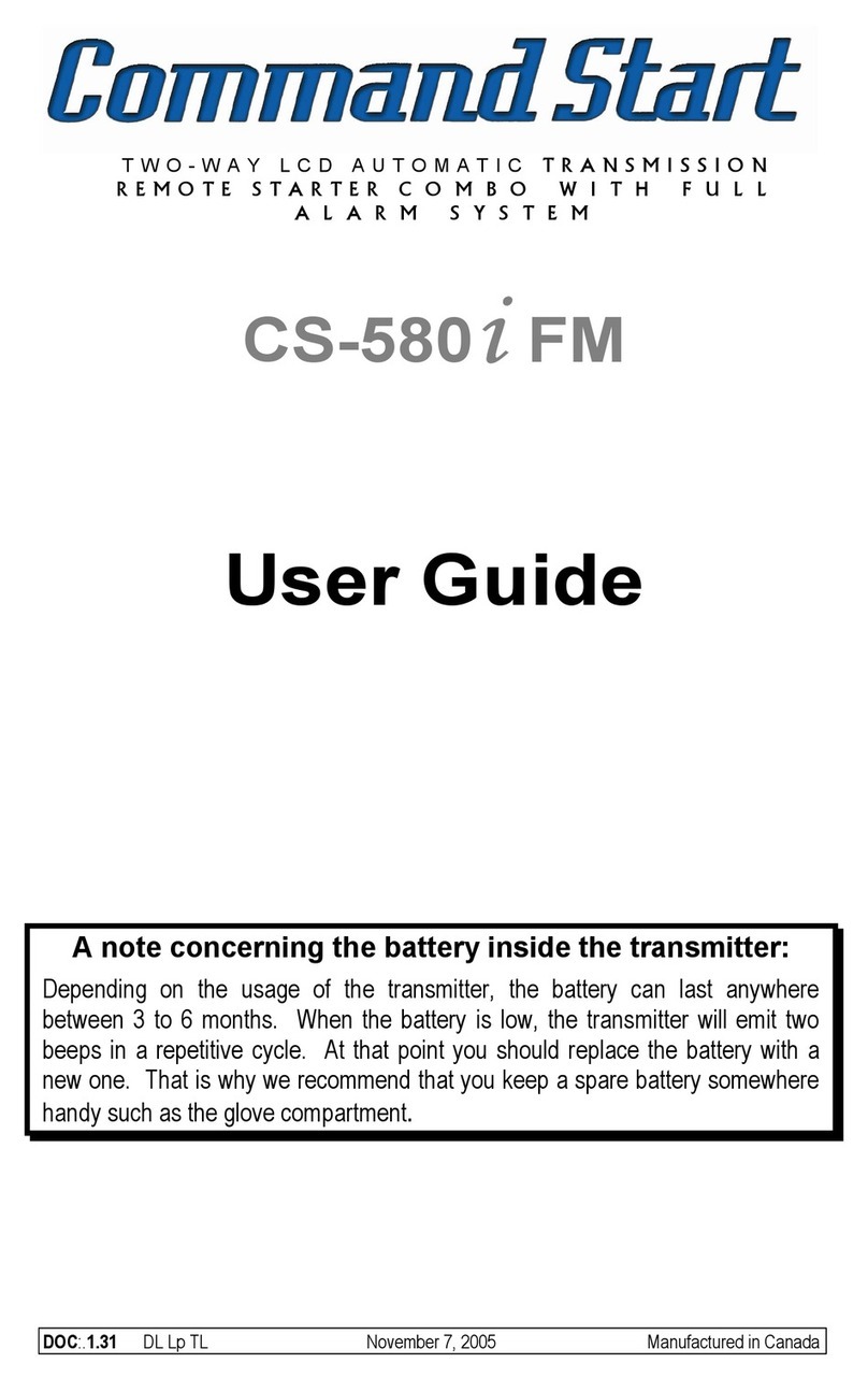 Command Start CS-580i FM User manual