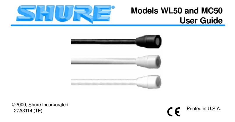Shure WL50 User manual