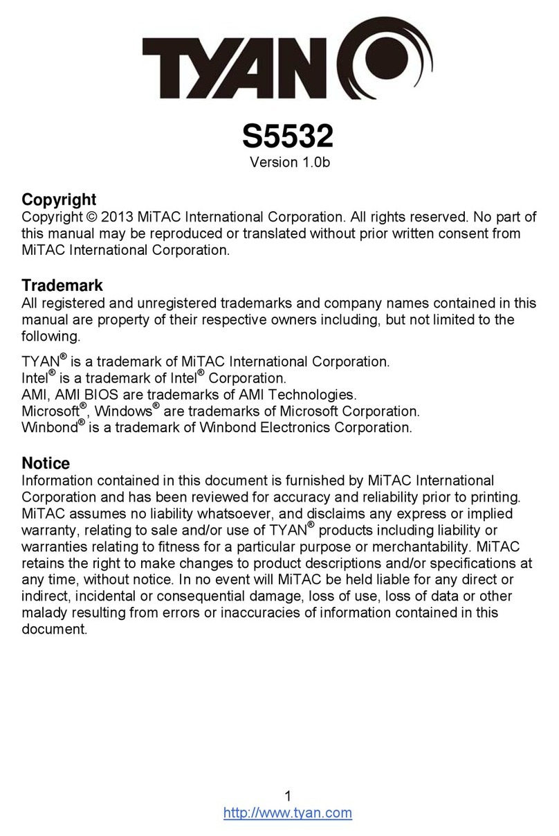 TYAN S5532 User manual