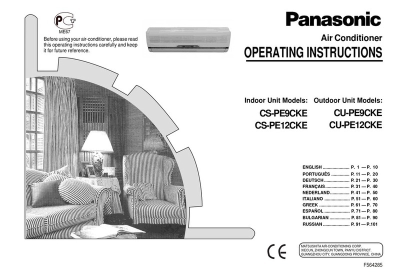 Panasonic CS-PE9CKE User manual Panasonic CS-PE9CKE User manual