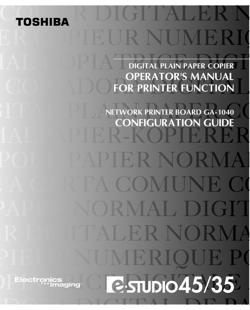 Toshiba e-studio 45 User manual