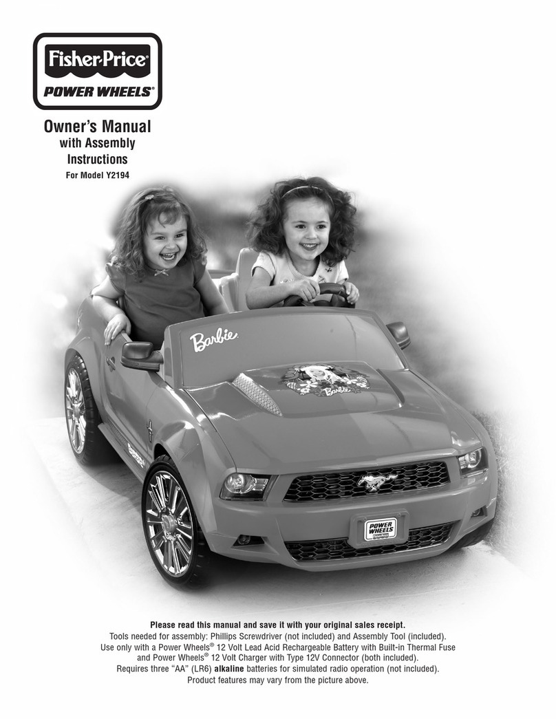 Fisher-Price Power Wheels Y2194 Owner's manual with assembly instructions Fisher-Price Power Wheels Y2194 Owner's manual with assembly instructions