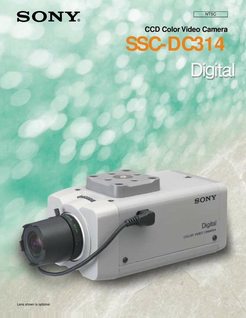 Sony Super HAD CCD SSC-DC314 quick start guide