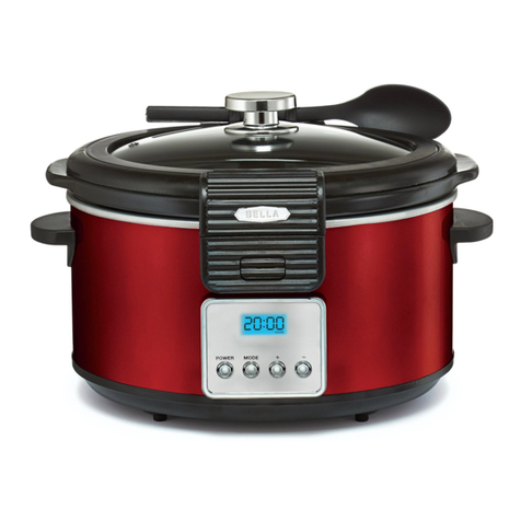 Bella 5Qt. Programmable Slow Cooker User manual