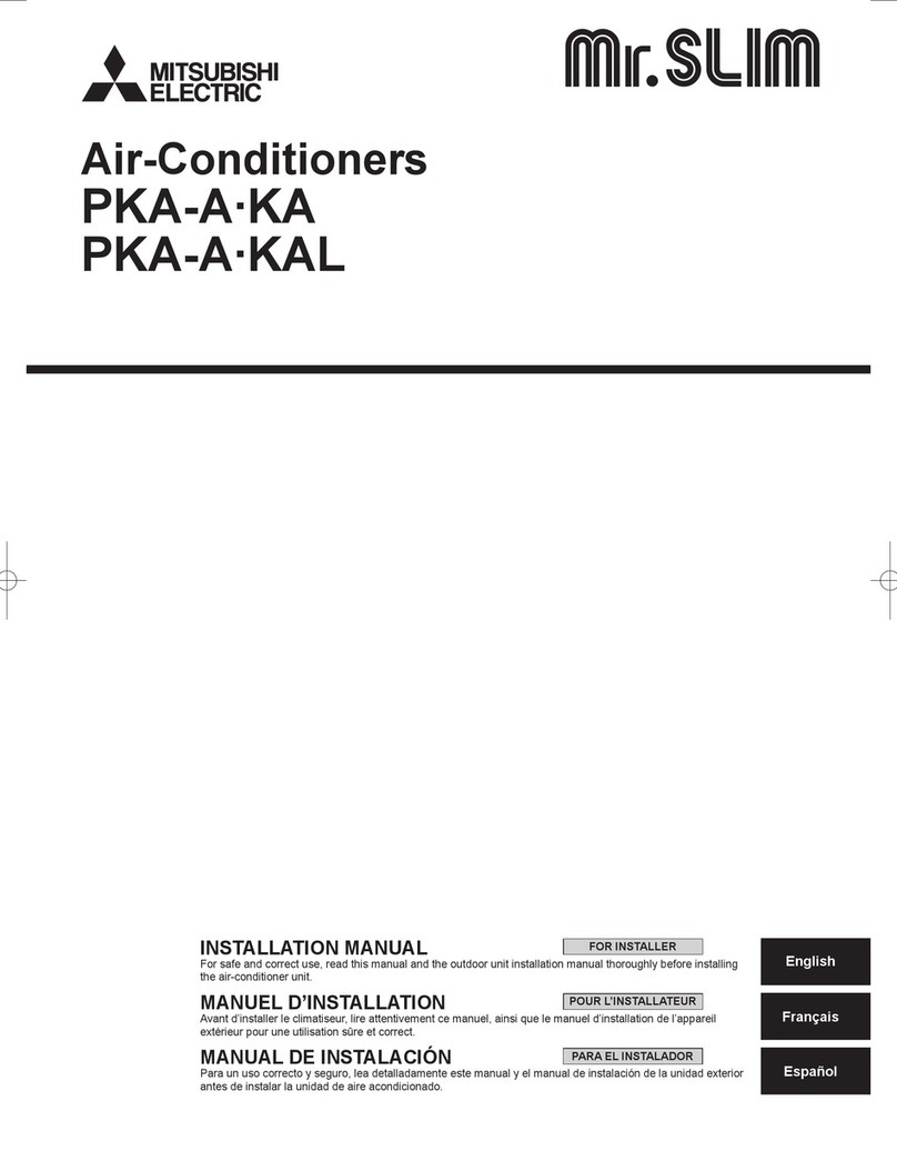 Mitsubishi Electric PKA-A KA installation manual
