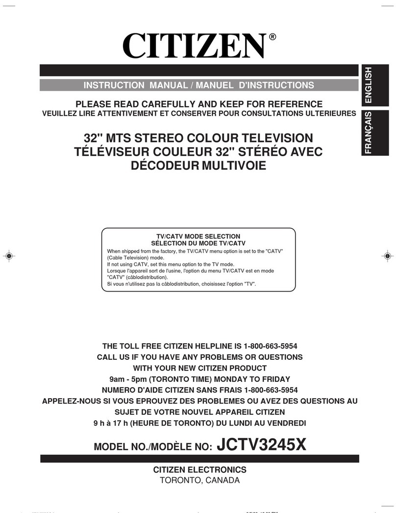 Citizen JCTV3245X User manual