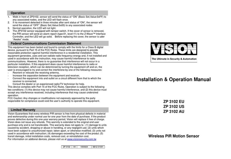 Vision ZP 3102 EU User manual