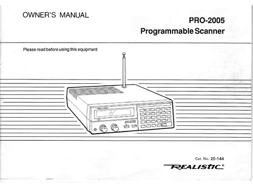 Realistic PRO-2005 owner's manual