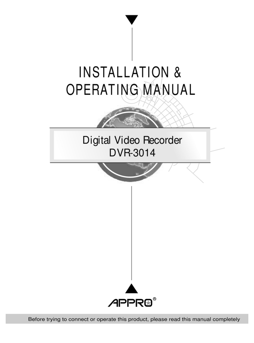 Appro DVR-3014 Installation instructions