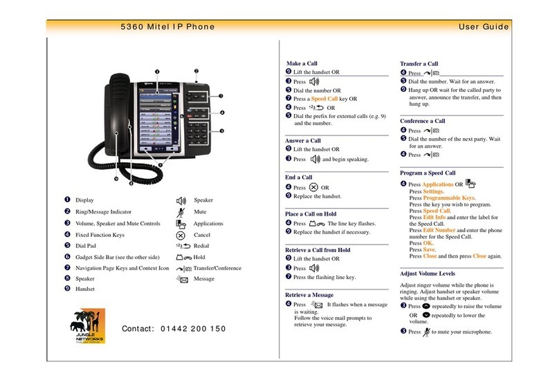 Mitel MiVoice 5360 user guide