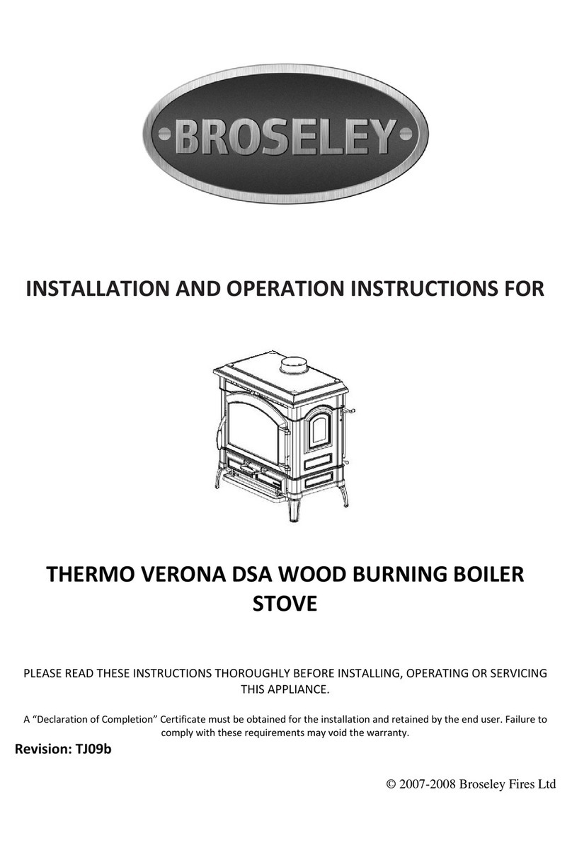 Broseley THERMO VERONA DSA Installation and operation instructions Broseley THERMO VERONA DSA Installation and operation instructions