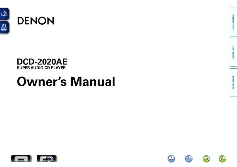 Denon DCD-2020AE owner's manual