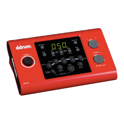 ddrum 100 Series DD1 User manual