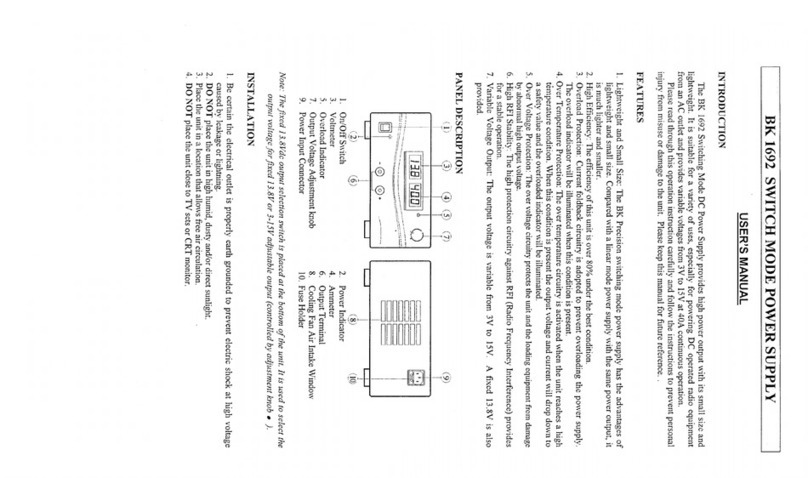 B&K 1692 User manual