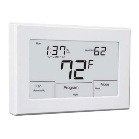 Jackson Systems T-32-TS Touchscreen Thermostat User manual Jackson Systems T-32-TS Touchscreen Thermostat User manual