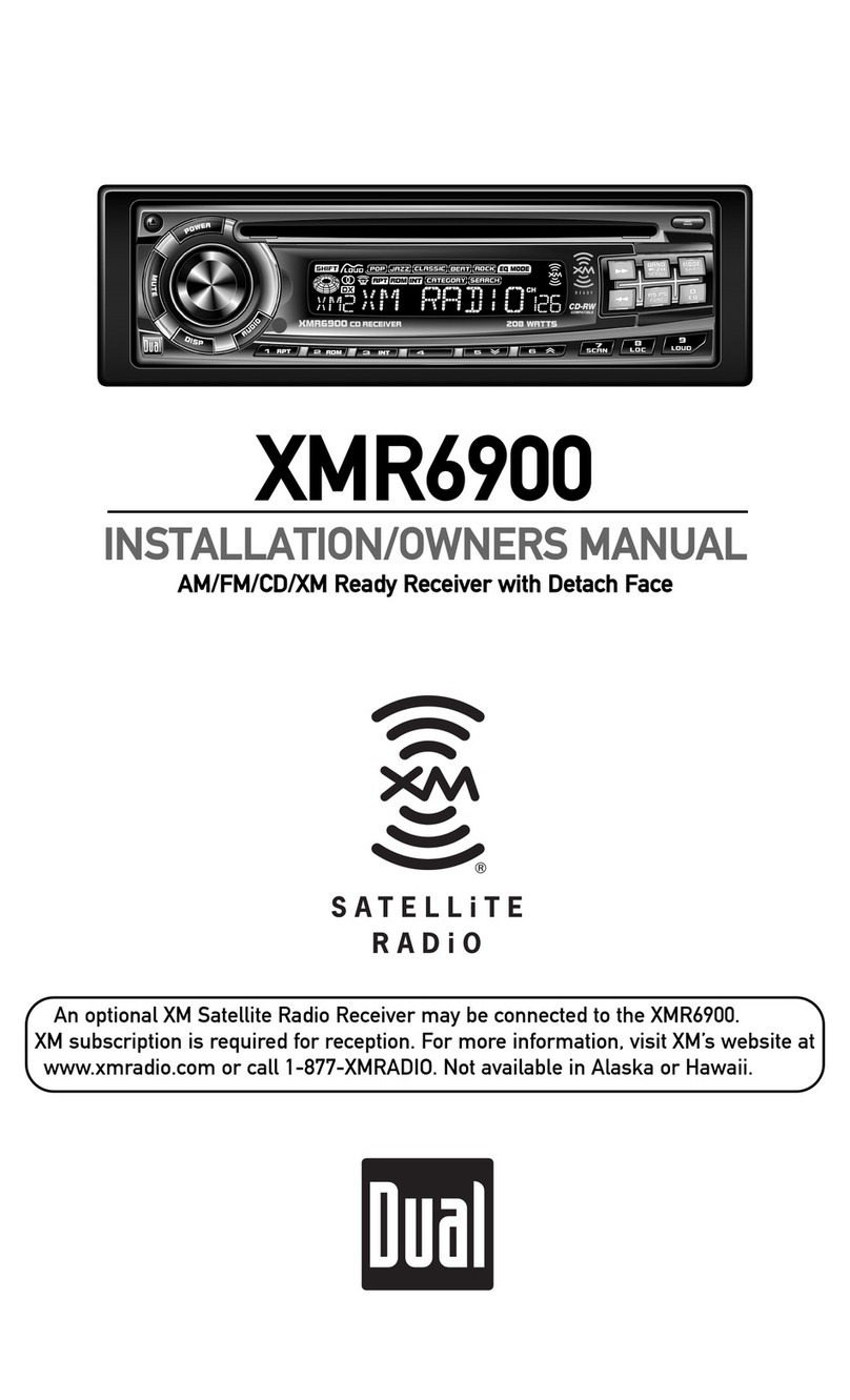 Dual Electronics Corporation XMR6900 Operating instructions