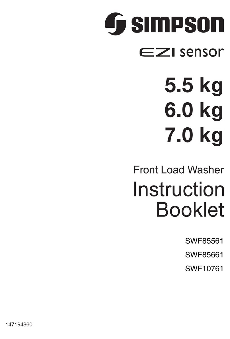 Simpson SWF85561 Instruction booklet