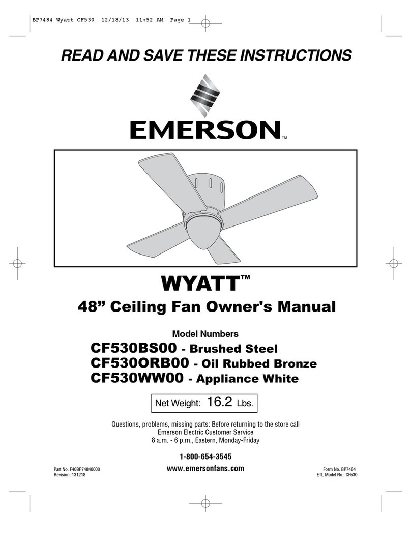 Emerson WYATT CF530BS00 User manual