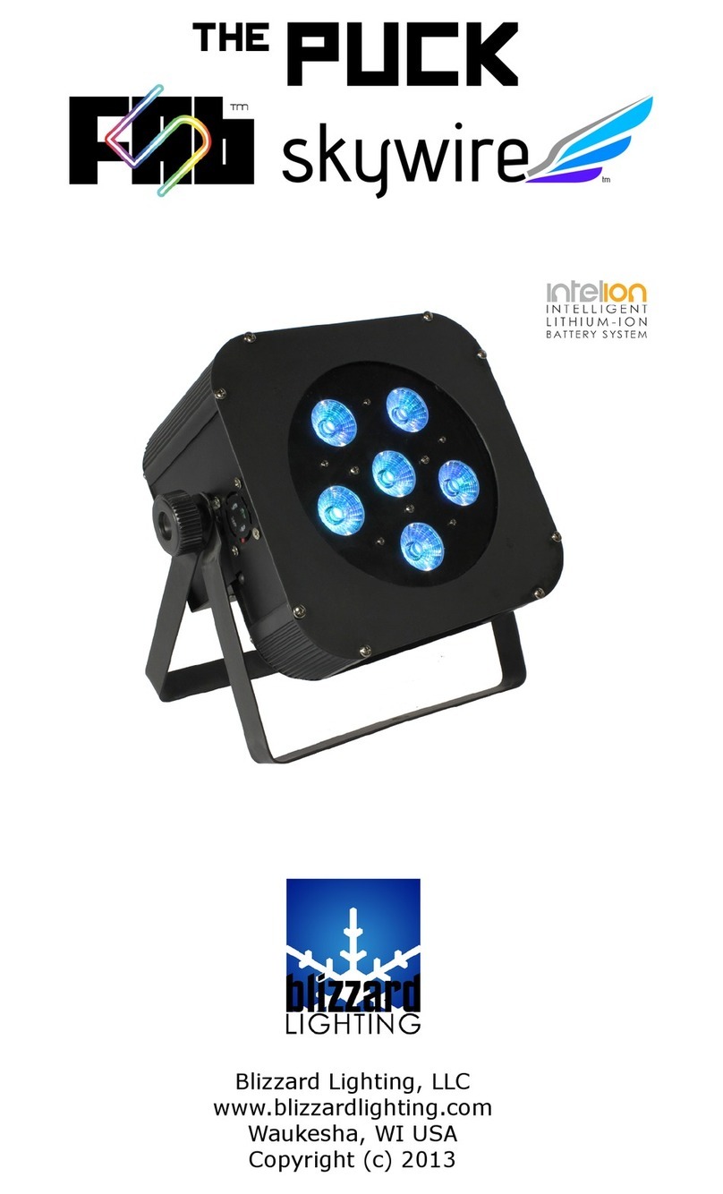 Blizzard Lighting Puck Fab5 Skywire user manual