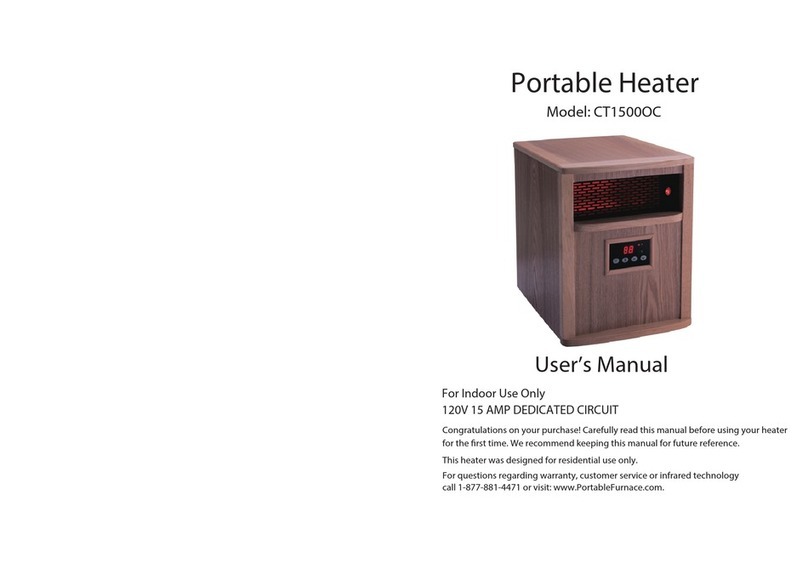 Portable Furnace CT1500OC user manual