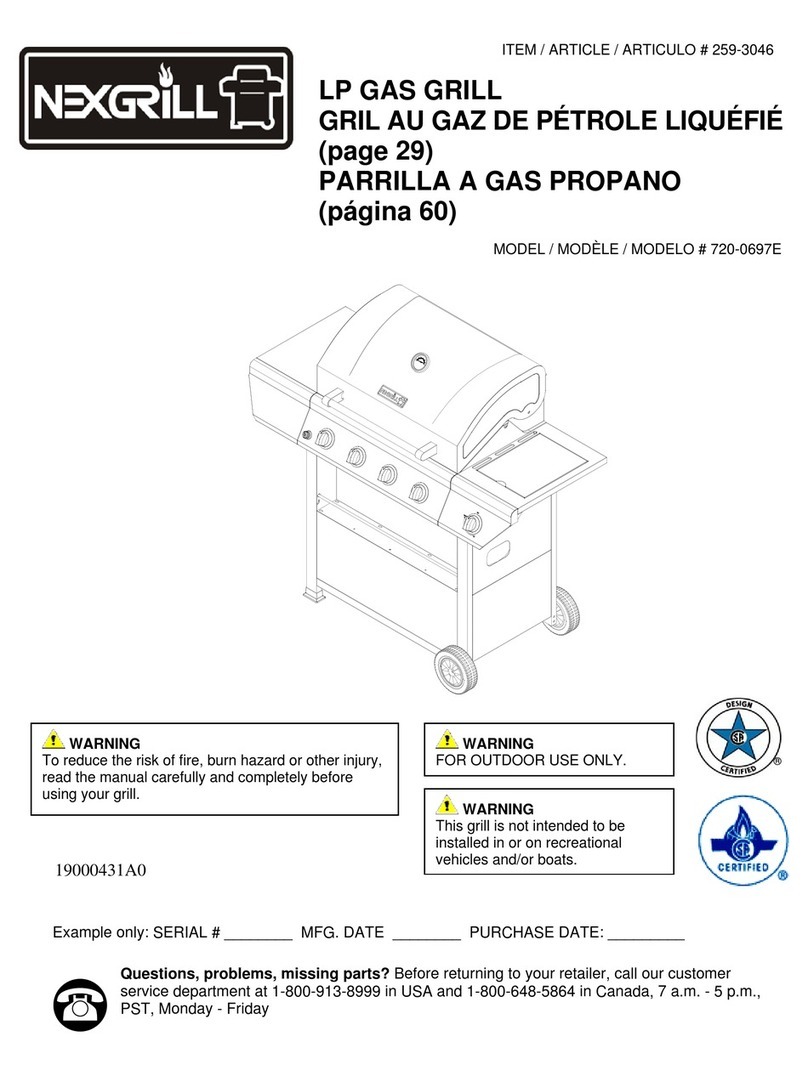 Nexgrill 720-0697E user manual Nexgrill 720-0697E user manual