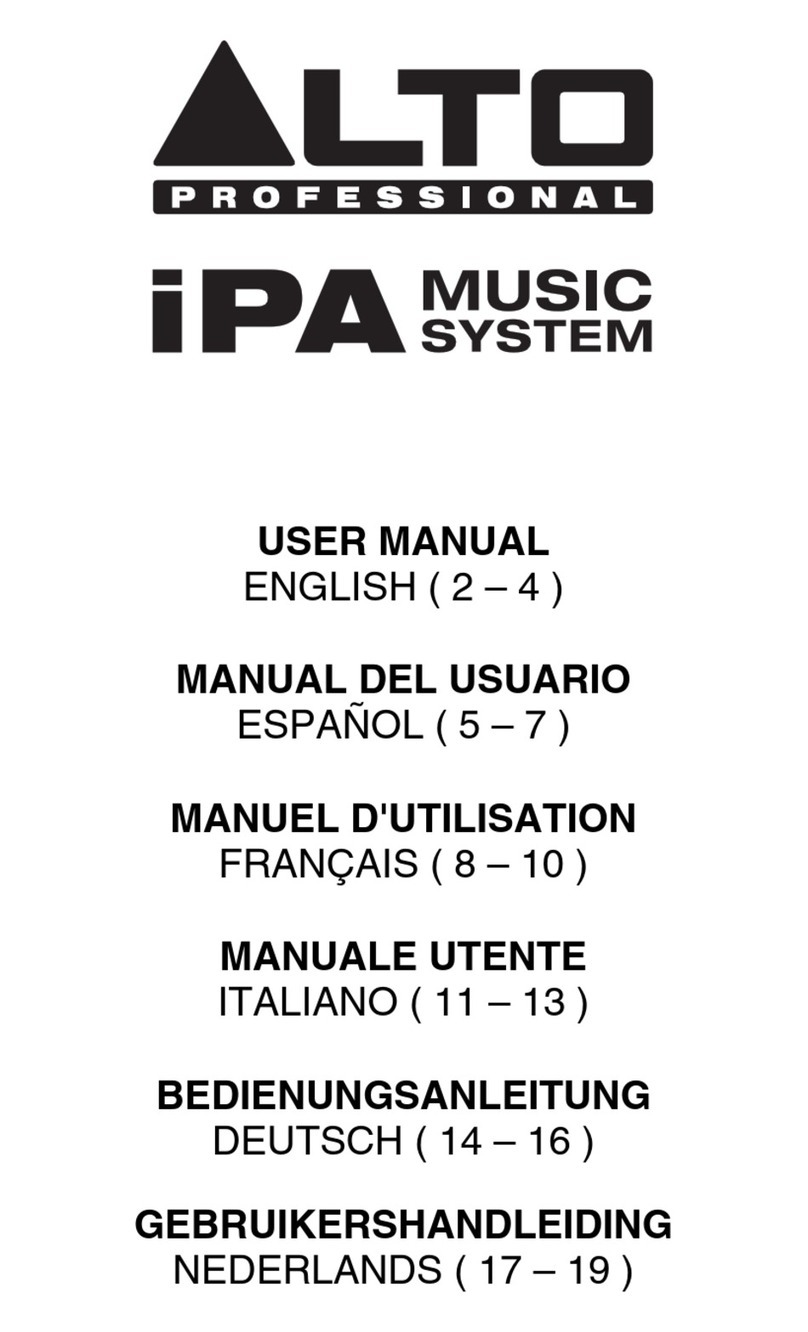 Alto IPA Music System user manual