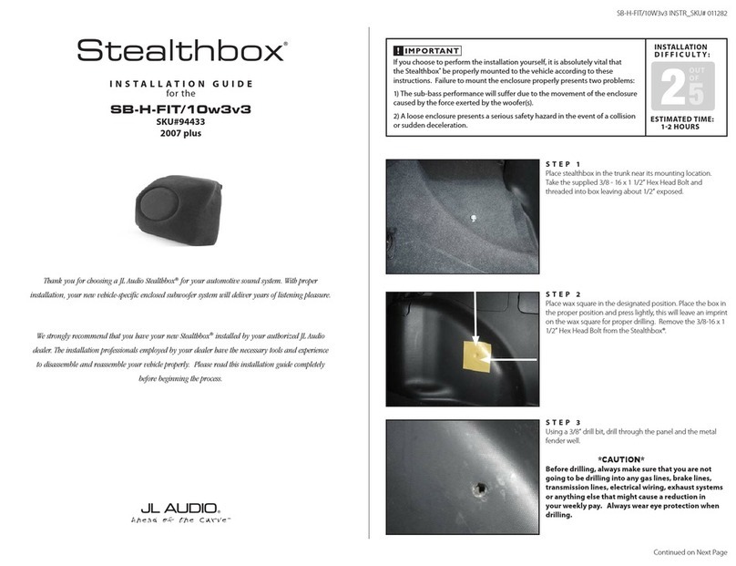 JL Audio Stealthbox installation guide