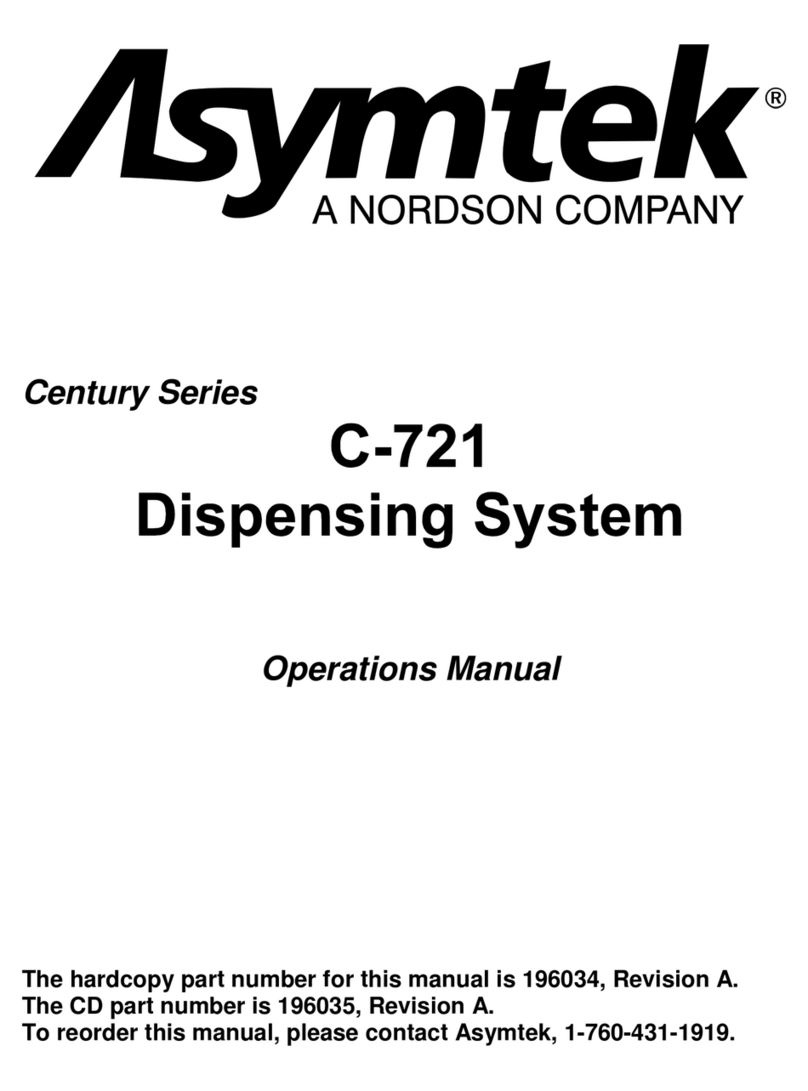 Asymtek Century C-721 Series Operation manual