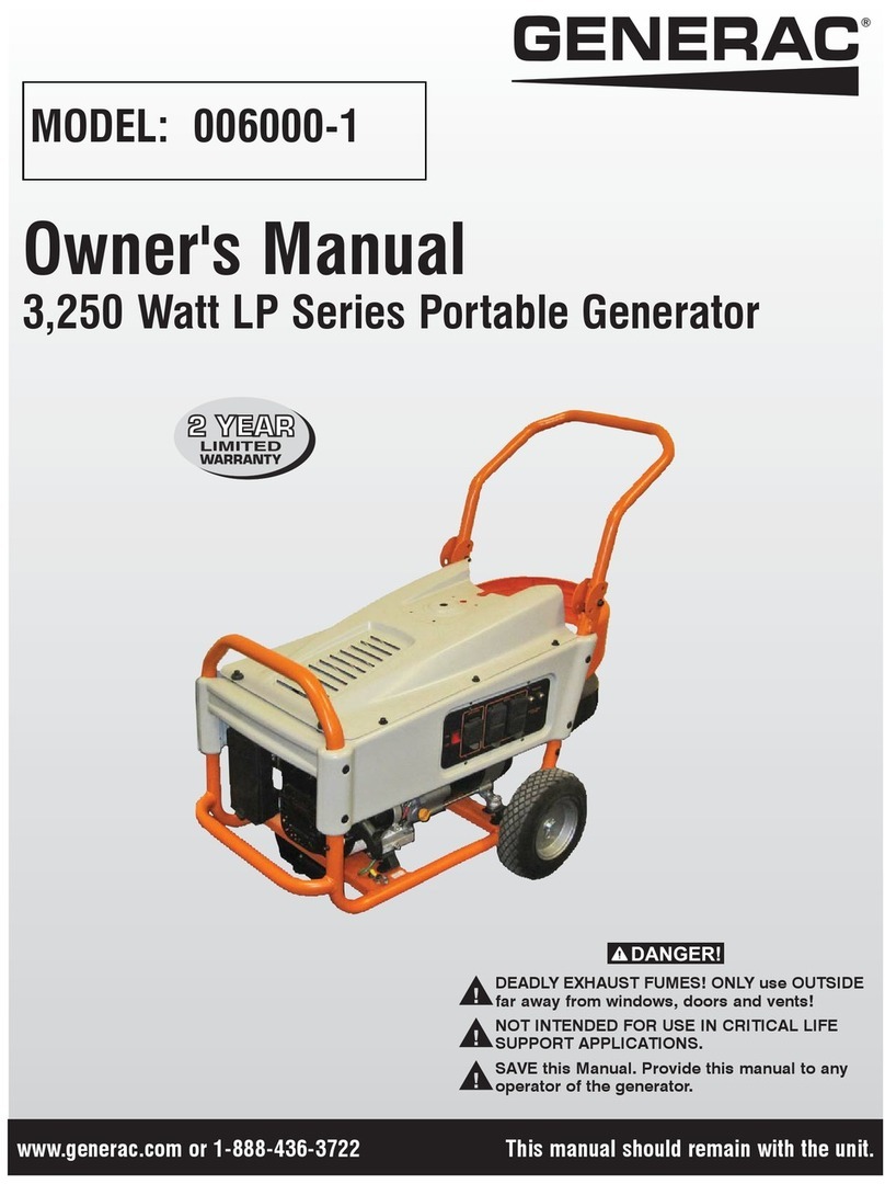 Generac Power Systems 006000-1 User manual