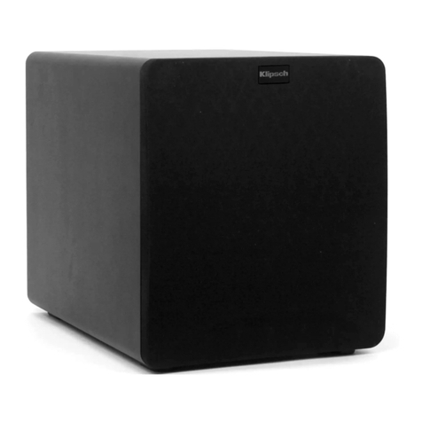 Klipsch Reference Series SW-110 User manual