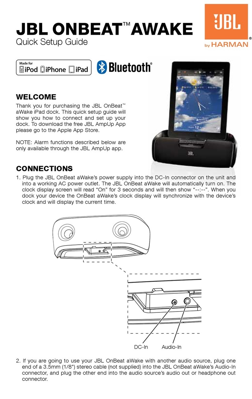 JBL ONBEAT AWAKE User manual JBL ONBEAT AWAKE User manual