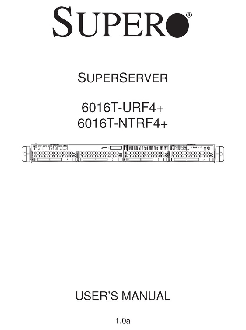 Supermicro SUPERSERVER 6016T-URF4+ User manual
