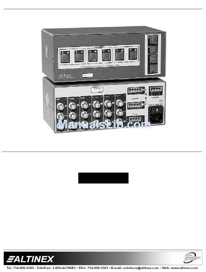 Altinex MX2222AT User manual