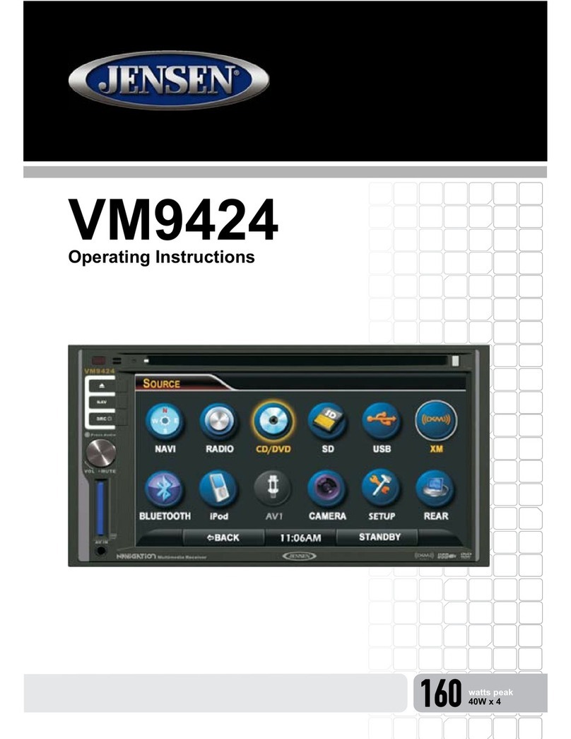 Jensen VM9424 User manual