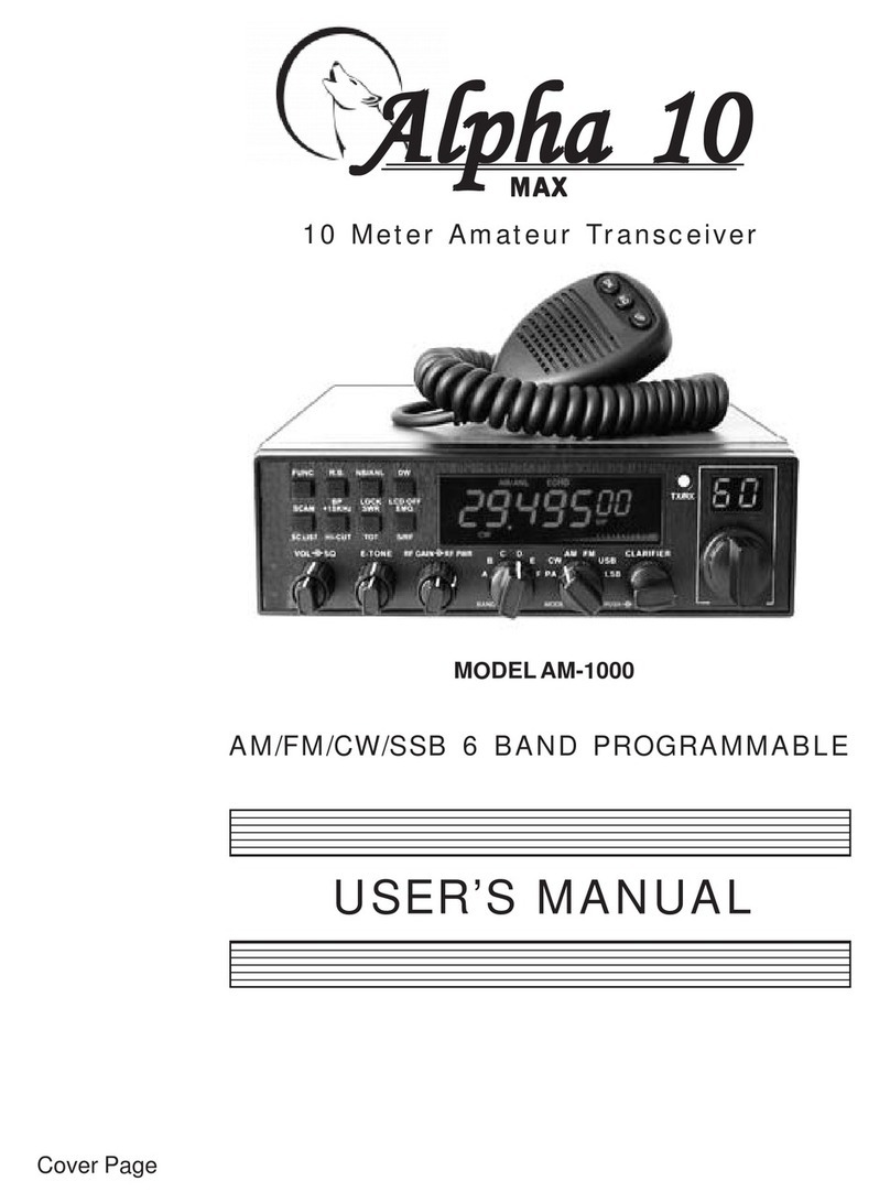 Alpha 10 AM-1000 user manual