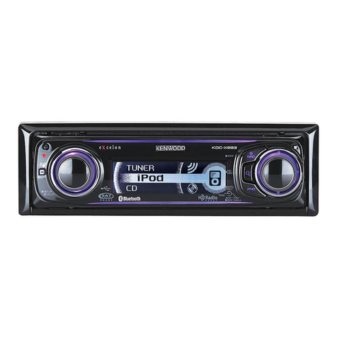 Kenwood KDC-X993 - eXcelon Radio / CD instruction manual