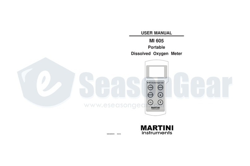 Martini Instruments MI 605 user manual