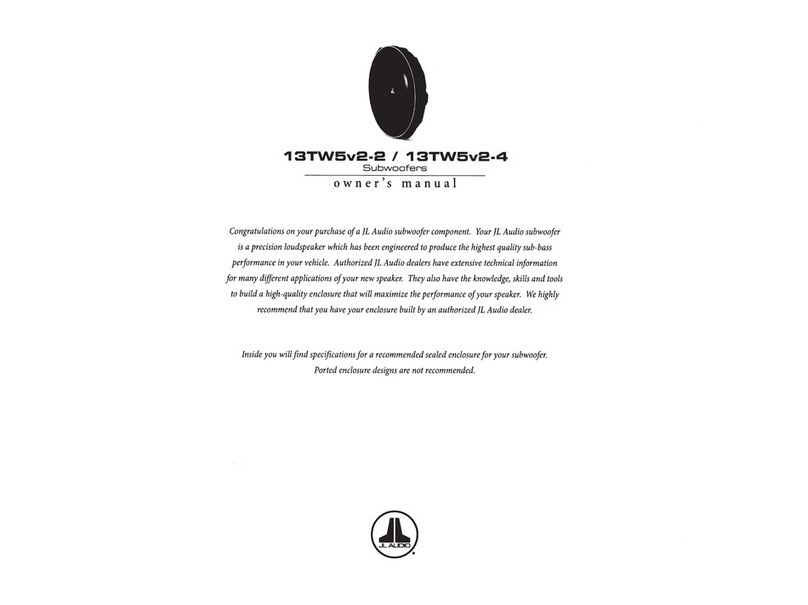 JL Audio 13TW5v2-2 User manual