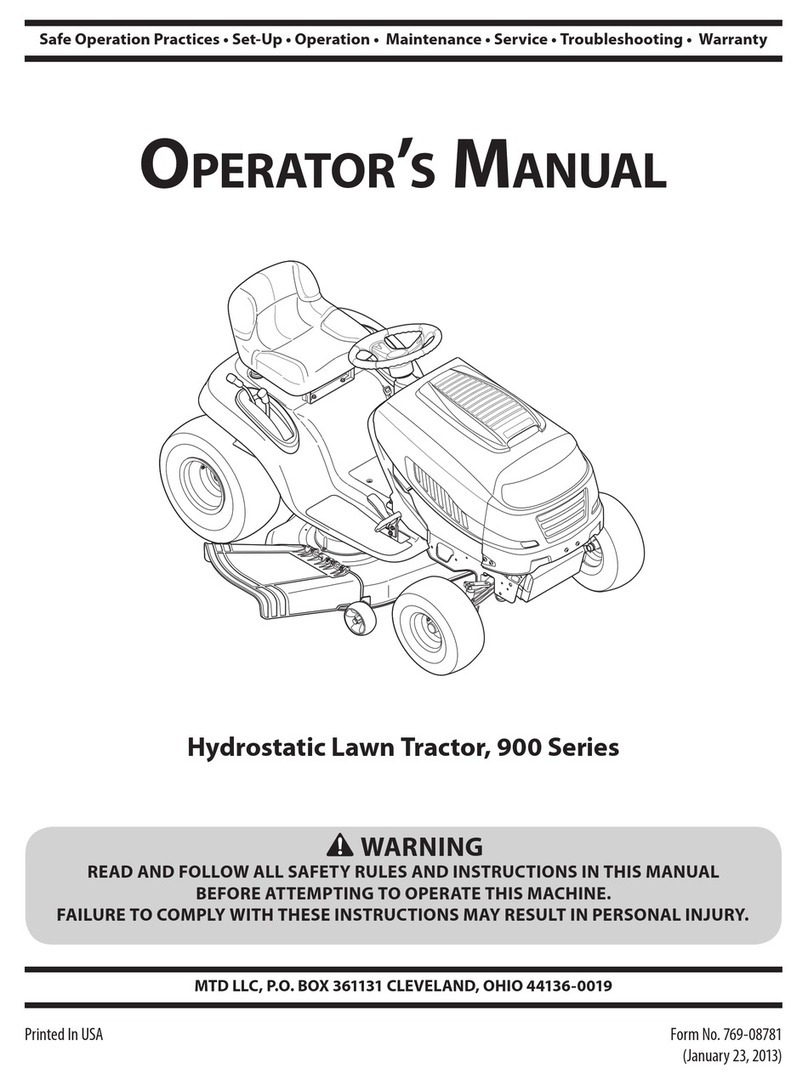 MTD CVT 900 Series Operator's manual