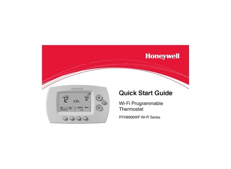 Honeywell RTH6500WF Wi-Fi Series User manual