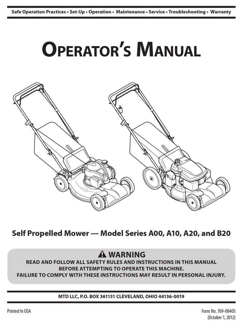 MTD A00 Series Operator's manual
