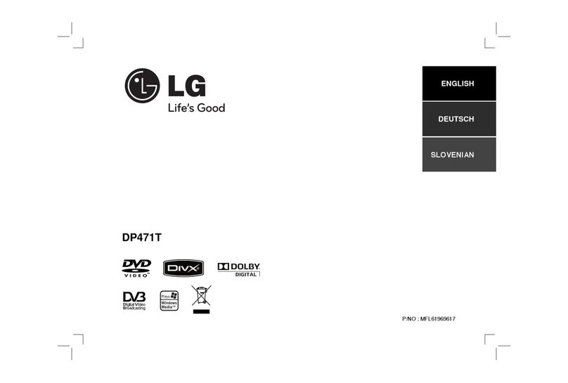 LG DP471T owner's manual