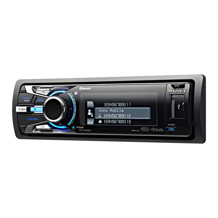 Sony DSX-S300BTX operating instructions
