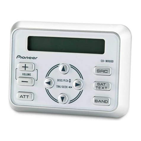 Pioneer CD-MR80D User manual Pioneer CD-MR80D User manual