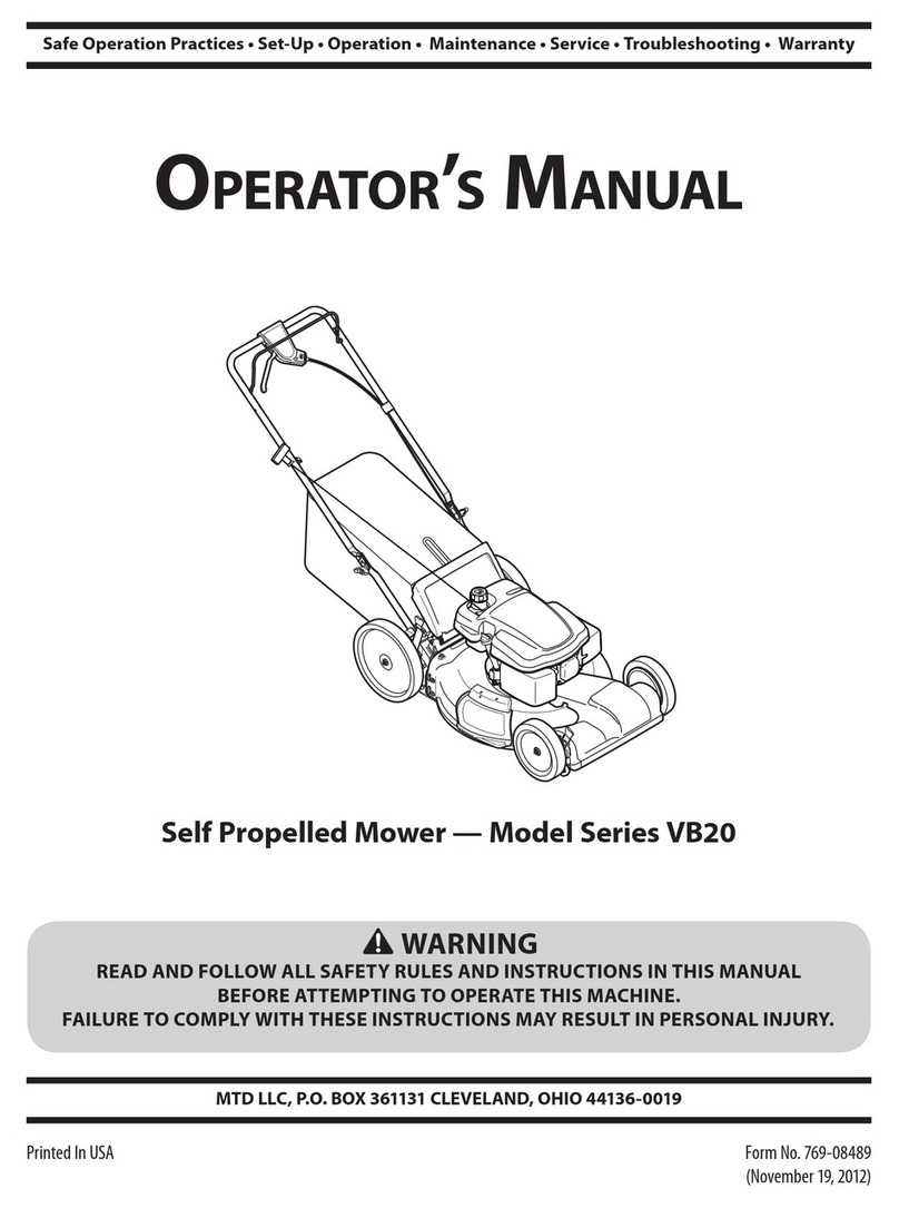 MTD VB20 series User manual