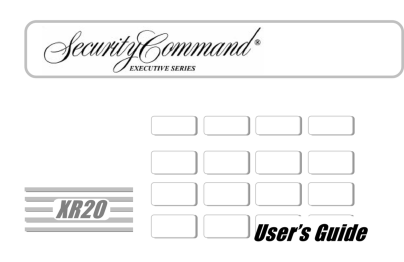 Security Command XR20 Executive Series User manual Security Command XR20 Executive Series User manual