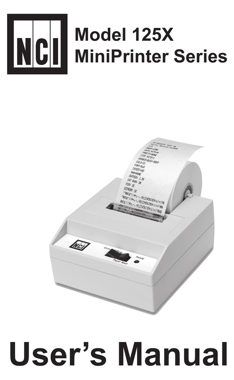 NCI 125X User manual