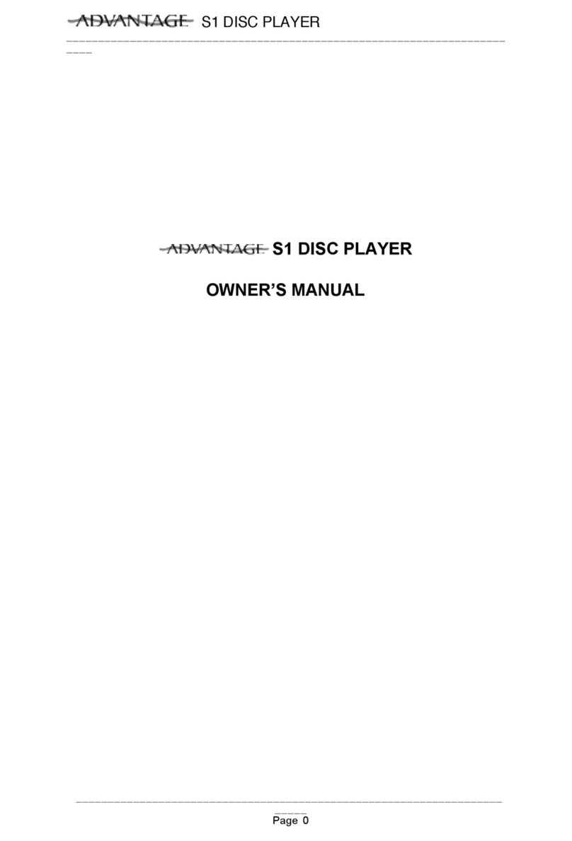 Advantage S1 owner's manual