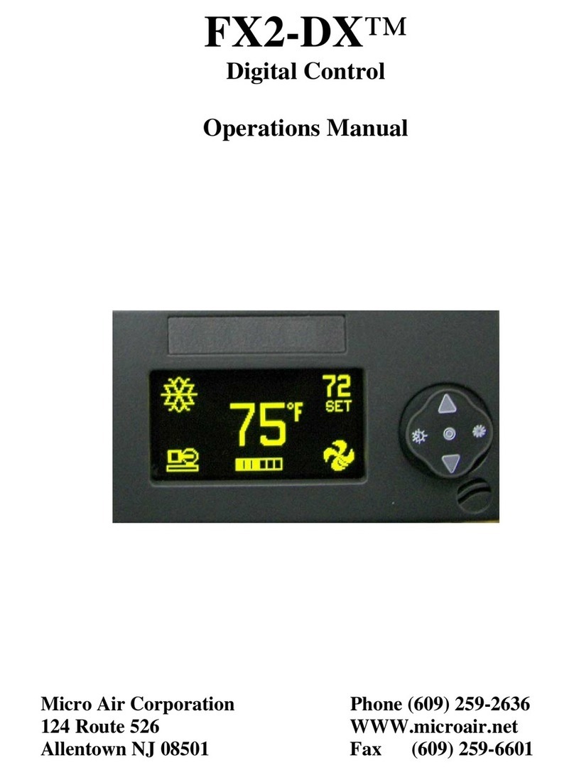 Micro Air Corporation FX2-DX Operation manual